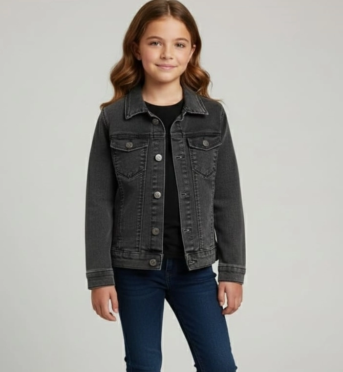 SERCİNO Kids 99783 KIZ-ERKEK Pamuklu Kot Ceket