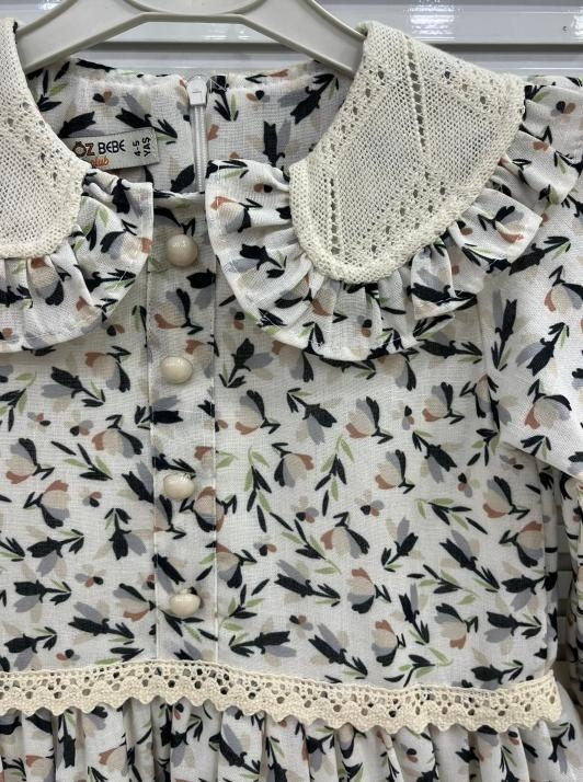 SONÖZ Kids 1112 Kız Çocuk Triko Yakalı Elbise