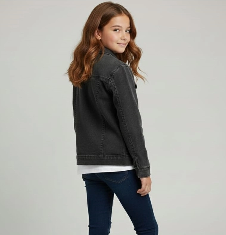 SERCİNO Kids 99783 KIZ-ERKEK Pamuklu Kot Ceket