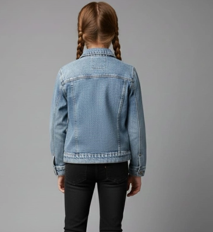 SERCİNO Kids 99783 KIZ-ERKEK Pamuklu Kot Ceket