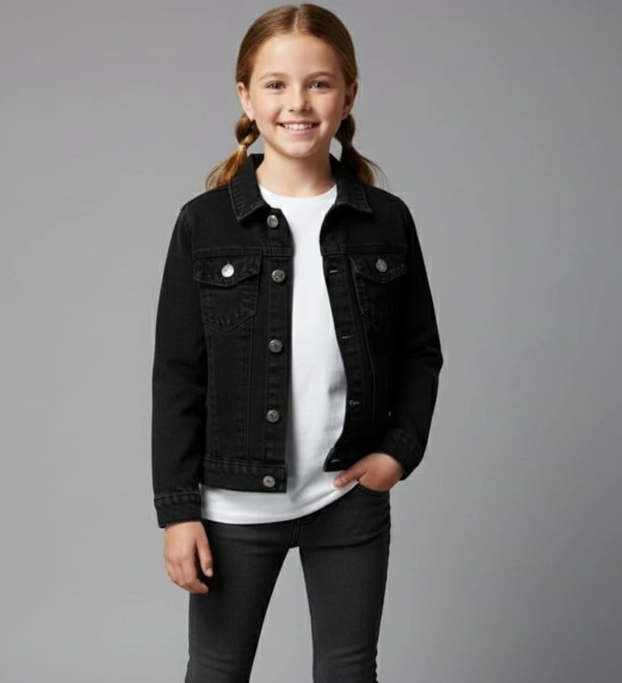 SERCİNO Kids 99783 KIZ-ERKEK Pamuklu Kot Ceket