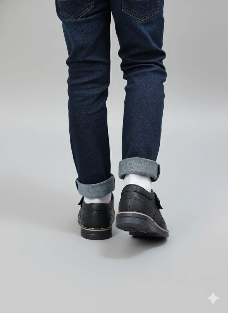 Wolter 00101 Erkek Çocuk Mat Çıtlı Kundura Ayakkabı