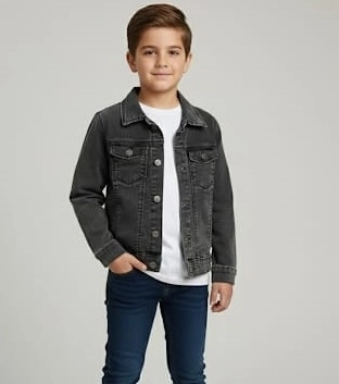 SERCİNO Kids 99783 KIZ-ERKEK Pamuklu Kot Ceket