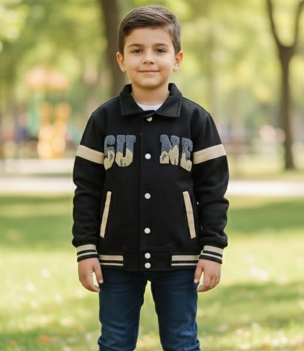BARKOD Kids 40058 Some Süvet Erkek Çocuk Kolej Hırka