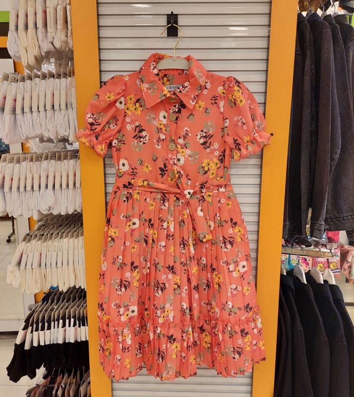 ENFETTO Kids 3229 Kız Çocuk Pileli Elbise