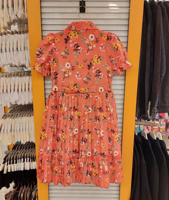 ENFETTO Kids 3229 Kız Çocuk Pileli Elbise