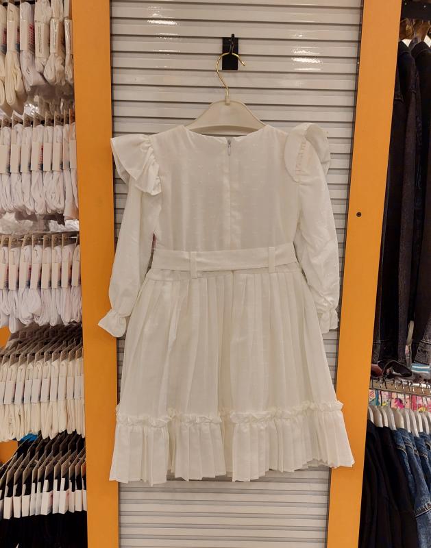 BABYLONE Kids 8503 Kız Çocuk Piliseli Kesme Elbise
