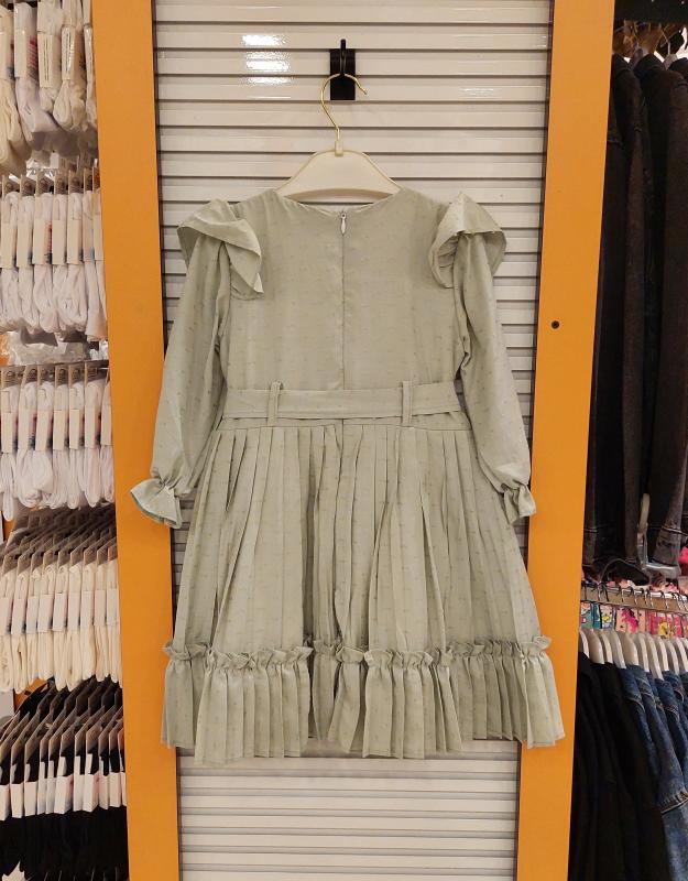 BABYLONE Kids 8503 Kız Çocuk Piliseli Kesme Elbise