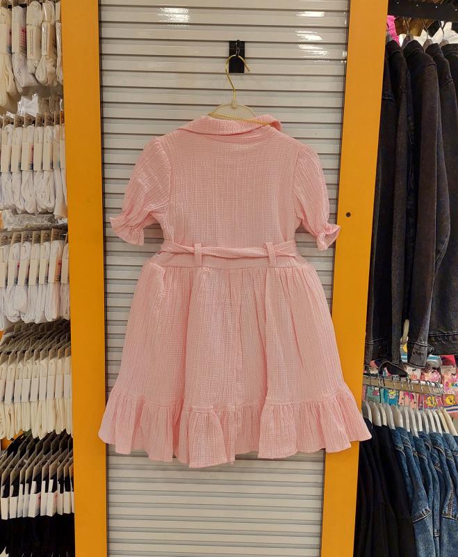 BBLN Kids 6911 Kız Çocuk Cep Kapaklı Çantalı Elbise