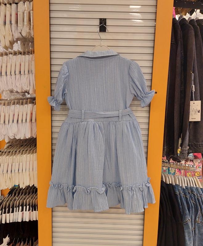 BBLN Kids 6911 Kız Çocuk Cep Kapaklı Çantalı Elbise