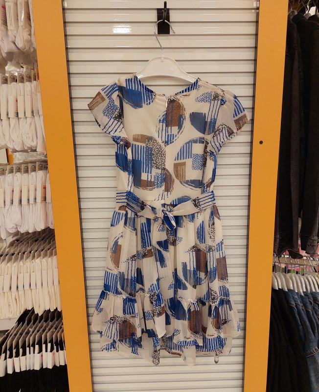 PERİMASALI Kids 10761 Kız Çocuk Kemerli Şifon Elbise