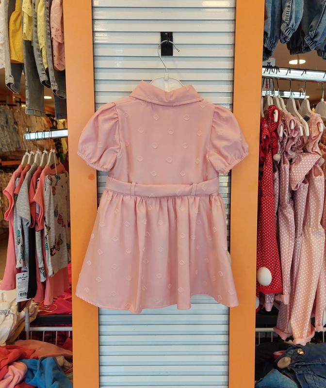 ENFETTO Kids 3129 Kız Çocuk Kemerli Elbise
