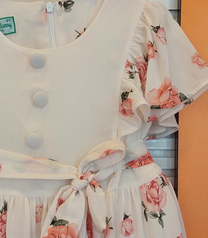 BABİLİ Kids 629 Kız Çocuk Şifon Kombinli Elbise