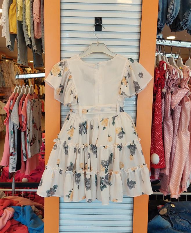 BABİLİ Kids 629 Kız Çocuk Şifon Kombinli Elbise