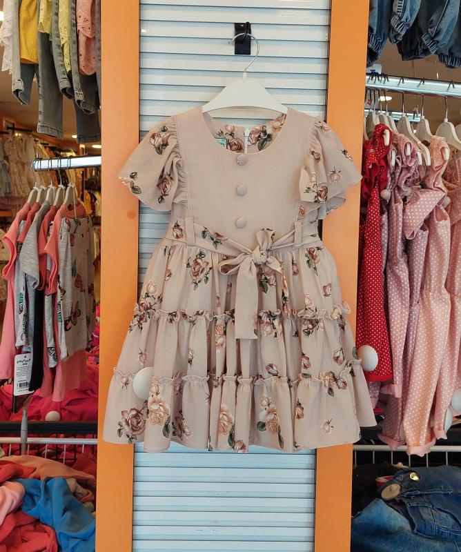 BABİLİ Kids 629 Kız Çocuk Şifon Kombinli Elbise