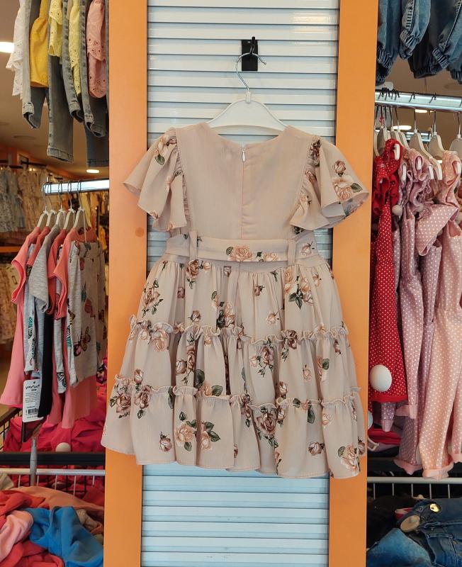 BABİLİ Kids 629 Kız Çocuk Şifon Kombinli Elbise