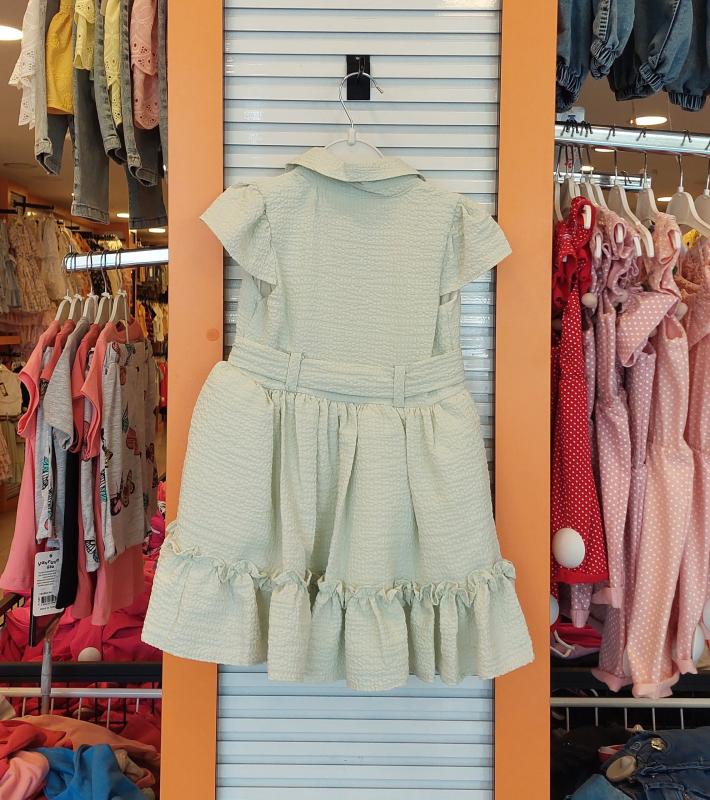 ROSE MARRY Kids 626 Kız Çocuk Çantalı Gofre Elbise