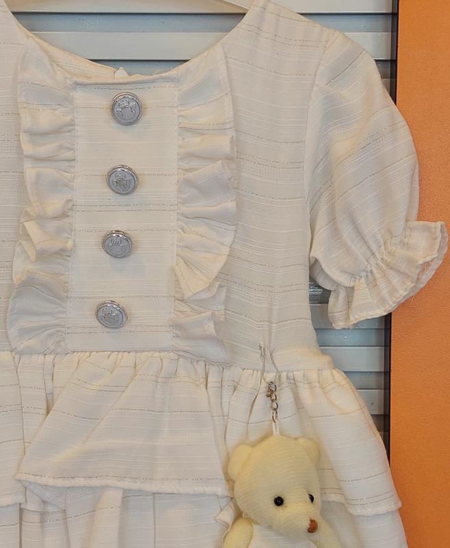 MİSS KUĞU Kids 5912 Kız Çocuk Kat Kat Simli Elbise