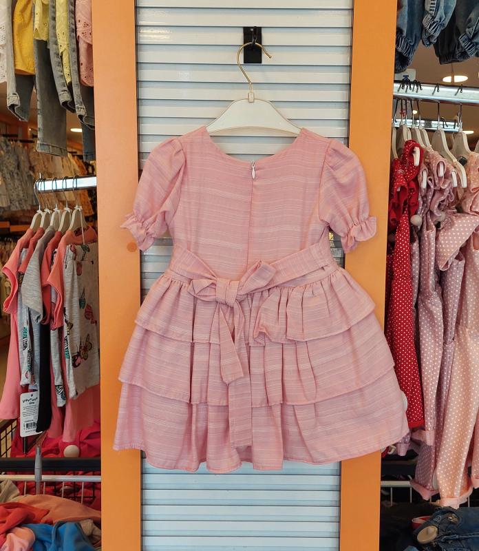 MİSS KUĞU Kids 5912 Kız Çocuk Kat Kat Simli Elbise