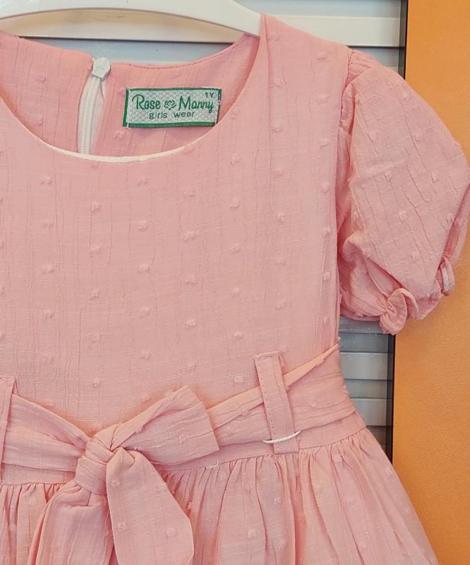 ROSE MARRY Kids 519 Kız Çocuk Bürümcük Kesmeli Elbise