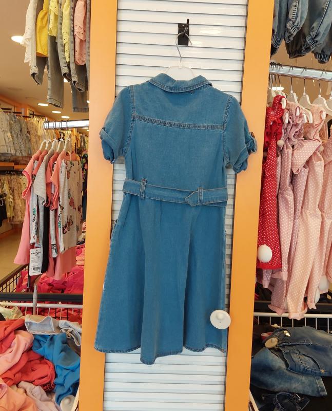 SAGO Kids 1284 Kız Çocuk Kot Elbise