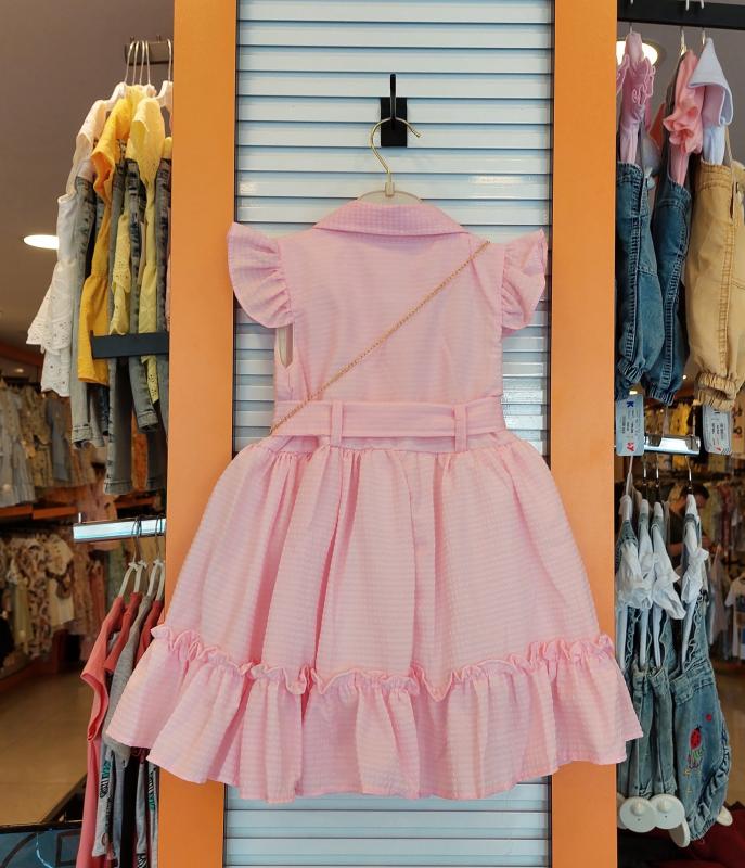 MİSS KUĞU Kids 5944 Kız Çocuk Zerda Kısa Kollu Elbise
