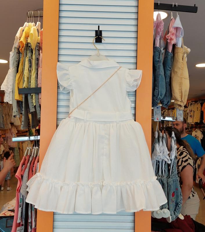 MİSS KUĞU Kids 5944 Kız Çocuk Zerda Kısa Kollu Elbise