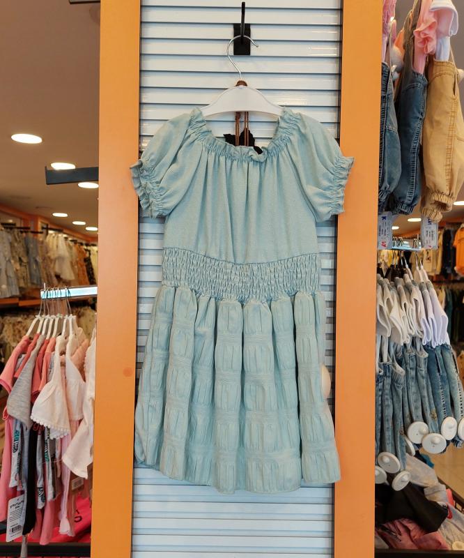 EBRULI Kids 3022 Kız Çocuk Lastikli Kolyeli Elbise