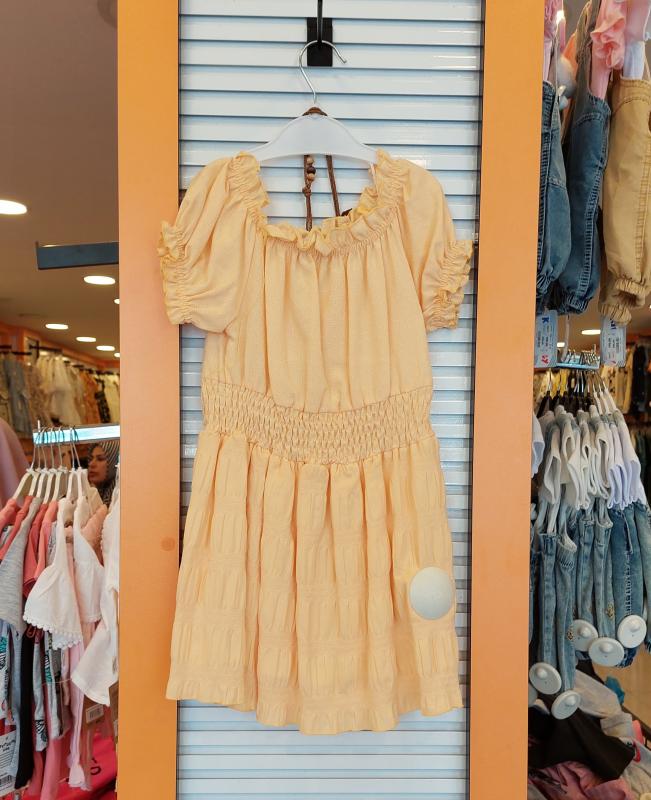 EBRULI Kids 3022 Kız Çocuk Lastikli Kolyeli Elbise