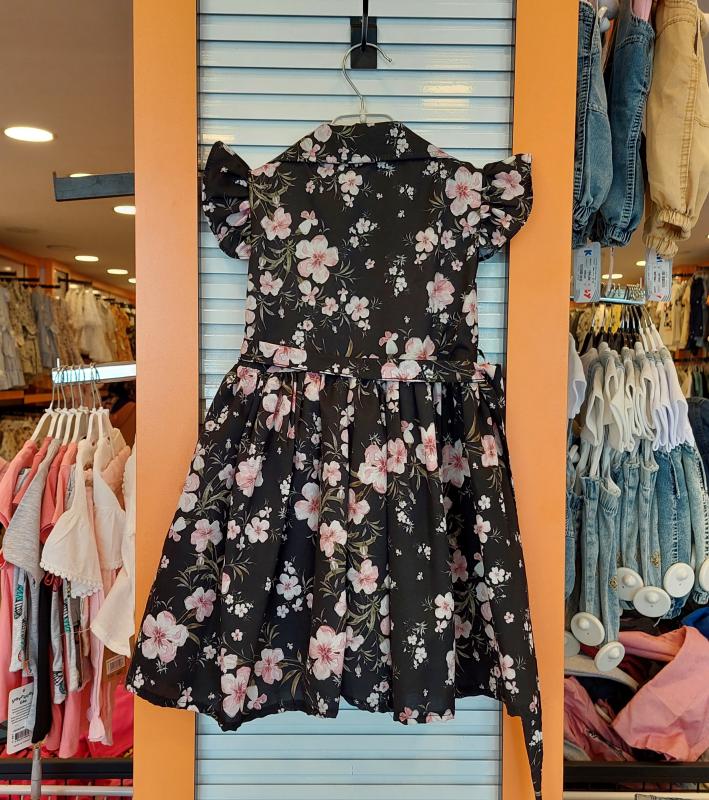 ŞİRİN Girls Kids 4042-1 Kız Çocuk Düğmeli Elbise