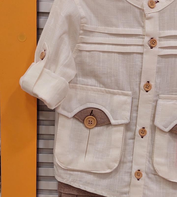 ARAS Kids 6722 Erkek Çocuk Gömlekli 2li Takım