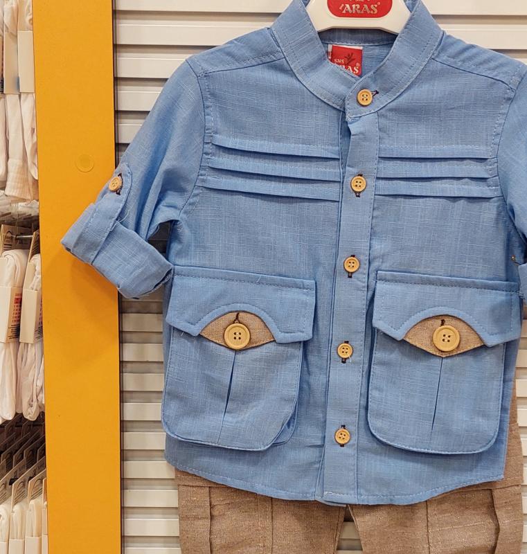 ARAS Kids 6722 Erkek Çocuk Gömlekli 2li Takım