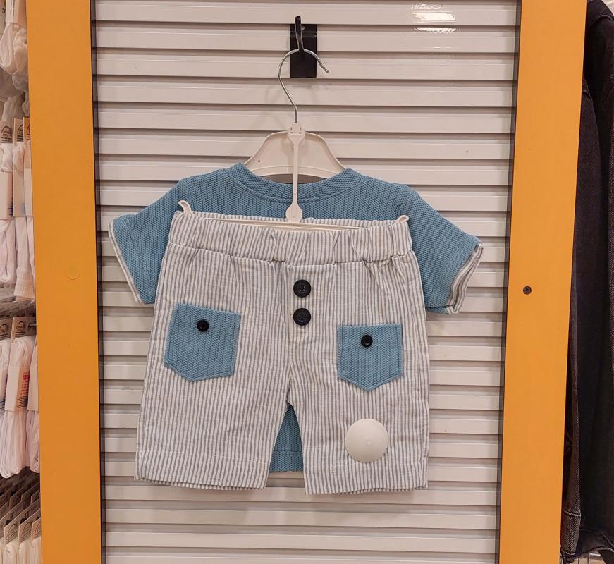 HİPPIL BABY 0465 Erkek Çocuk Music Tişörtlü Şortlu 3lü Takım