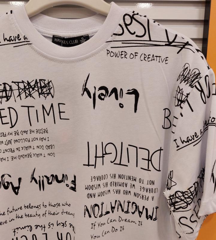HAY Kids 981 Erkek Çocuk Bisiklet Yaka Penye Tişört