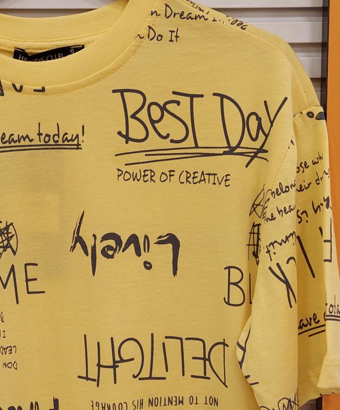 HAY Kids 981 Erkek Çocuk Bisiklet Yaka Penye Tişört