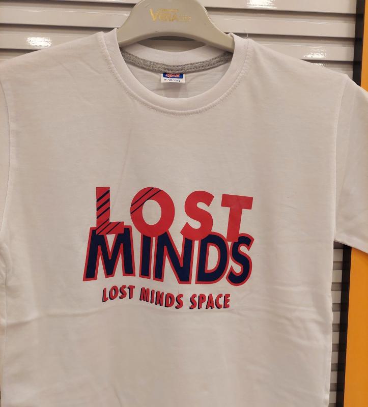 TOPRAK Kids 002 Erkek Çocuk Lost Minds Baskılı Tişört
