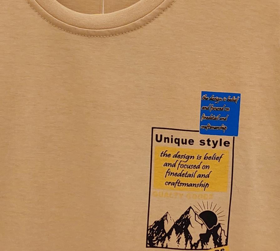 ŞİAR Kids 6063 Erkek Çocuk Arkası Yazılı Penye Tişört