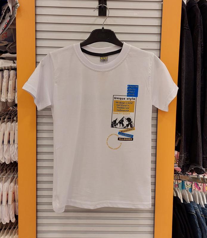 ŞİAR Kids 6063 Erkek Çocuk Arkası Yazılı Penye Tişört