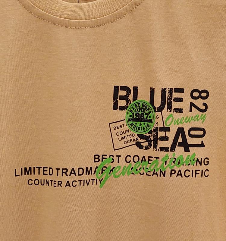 ŞİAR Kids 6063-1 Erkek Çocuk Blue Sea Penye Tişört