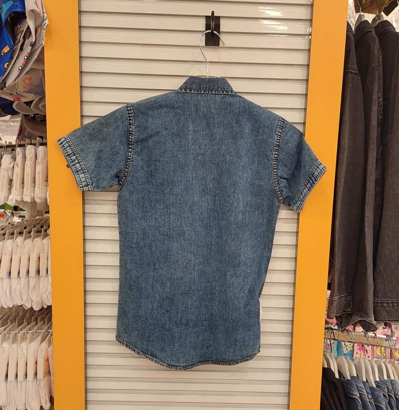 BOBİKS Kids 4301 Erkek Çocuk Jeans Penyeli Kot Gömlek