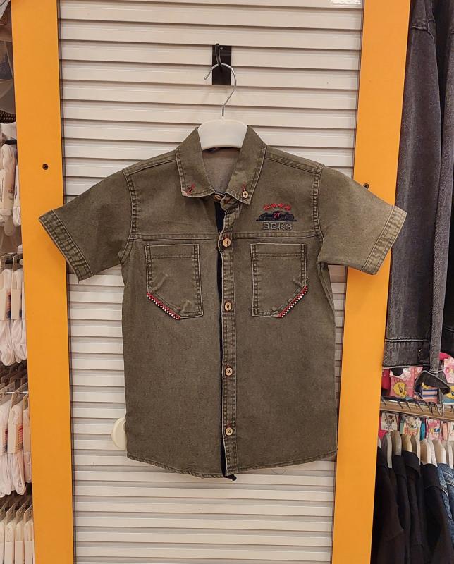 BOBİKS Kids 4004 BBKS Tekli Erkek Çocuk Kot Gömlek
