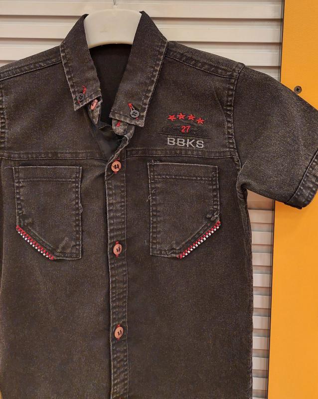 BOBİKS Kids 4004 BBKS Tekli Erkek Çocuk Kot Gömlek