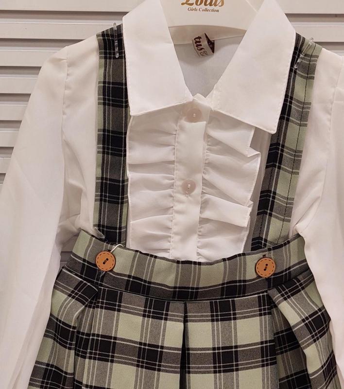 ENFETTO Kids 2337 Kız Çocuk Gömlekli Elbise