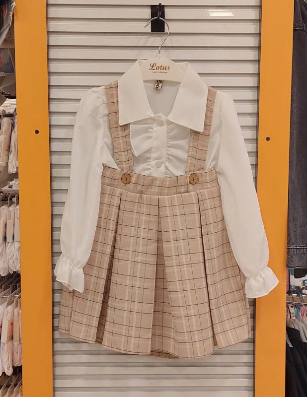 ENFETTO Kids 2327 Kız Çocuk Gömlekli Elbise
