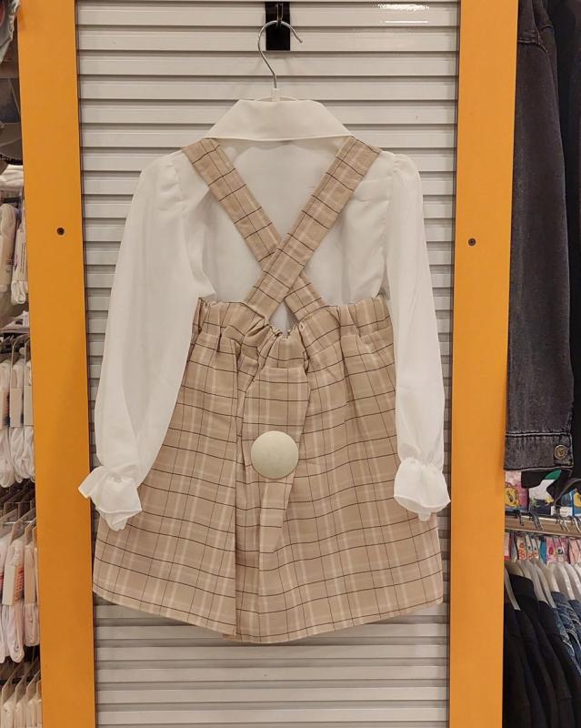 ENFETTO Kids 2327 Kız Çocuk Gömlekli Elbise