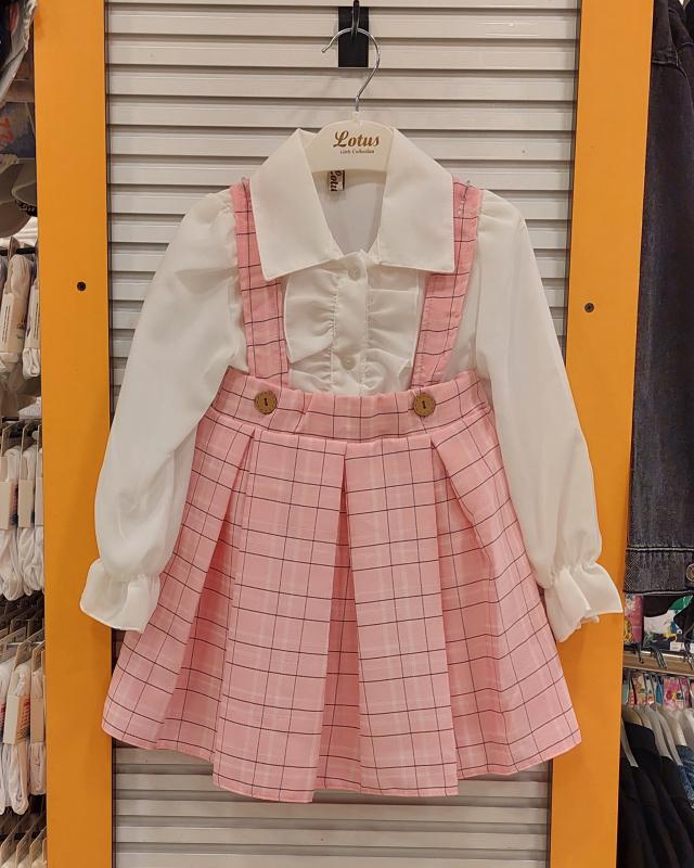 ENFETTO Kids 2327 Kız Çocuk Gömlekli Elbise