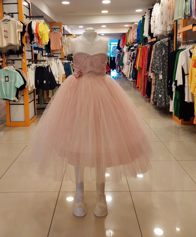 MİARAS Kids 5010 Kız Çocuk Tarlatanlı Gelinlik Abiye