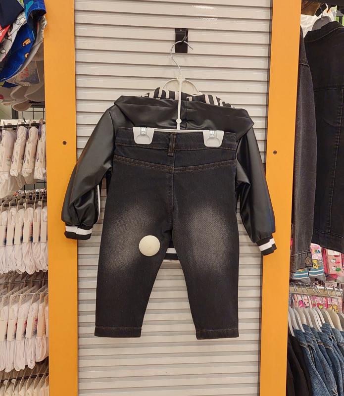 CANÖZ Kids 2851 Erkek Çocuk Deri Ceket 3lü Takım