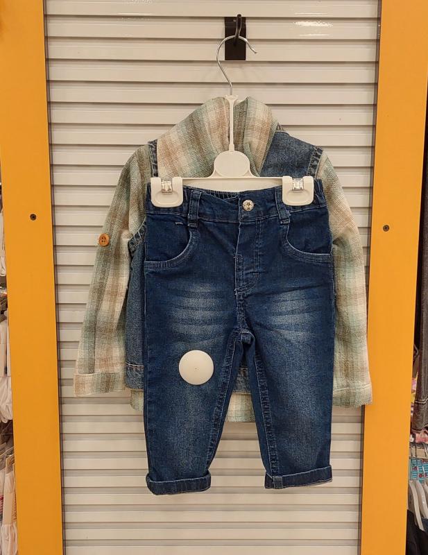 WİSTERİA Kids 332 Erkek Çocuk Kot Yelekli 3lü Takım