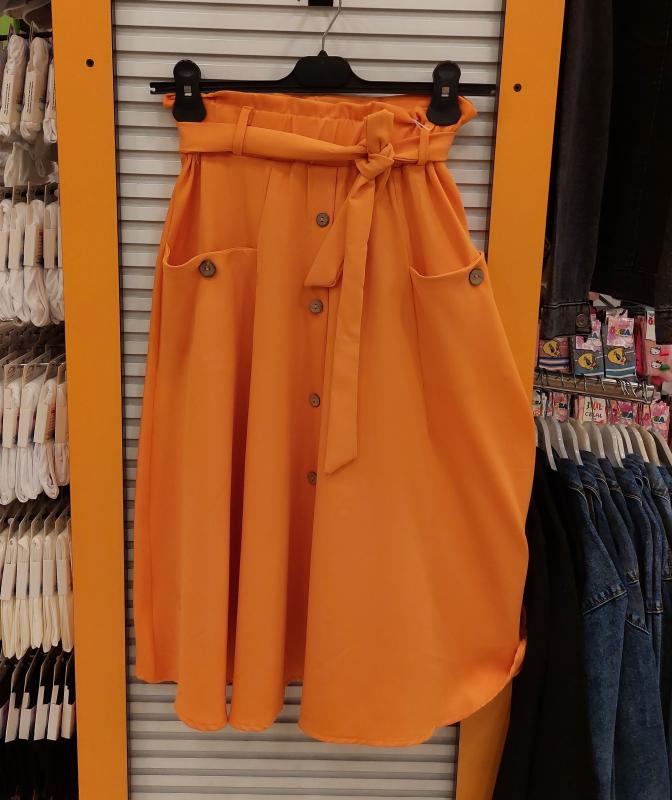 PULCINO Kids 23302 Kız Çocuk Cepli Düğmeli Etek